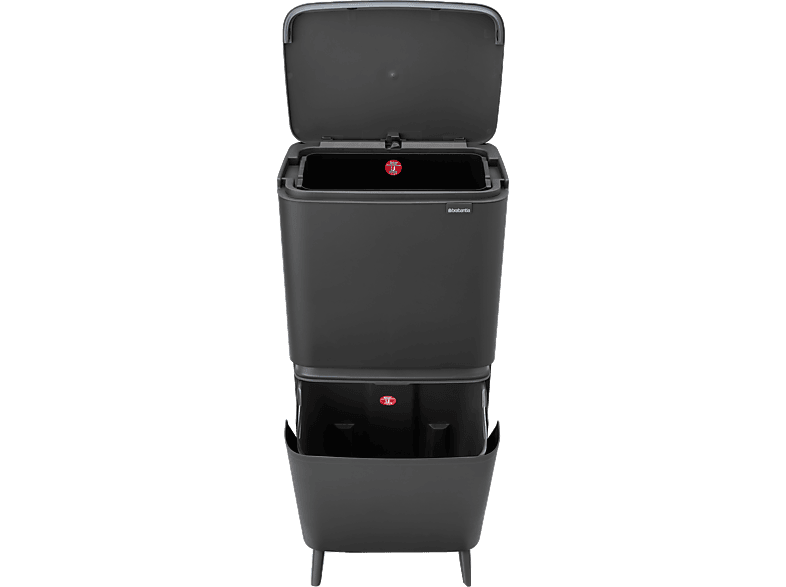 Brabantia 275067 SortUp Abfalleimer HI 20+25l, Dark Grey