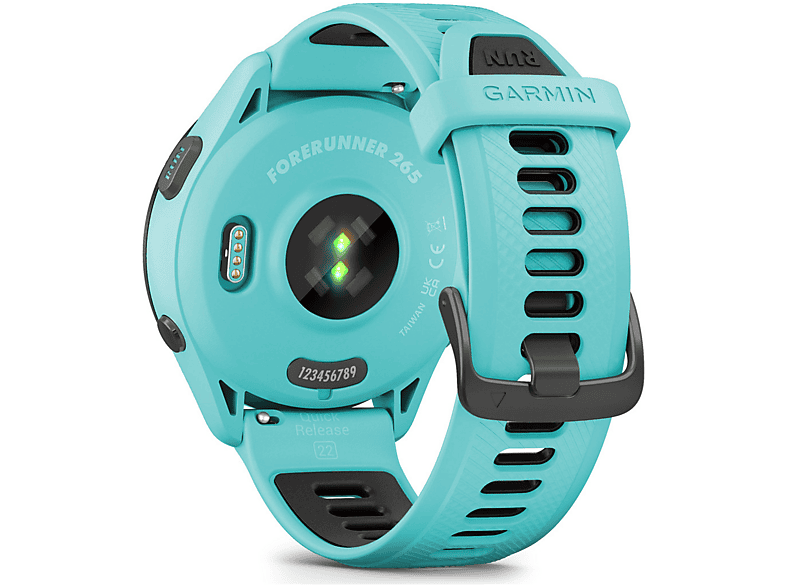 Garmin Forerunner 265 Quick Release Siliconen Horlogeband 22mm - Aqua