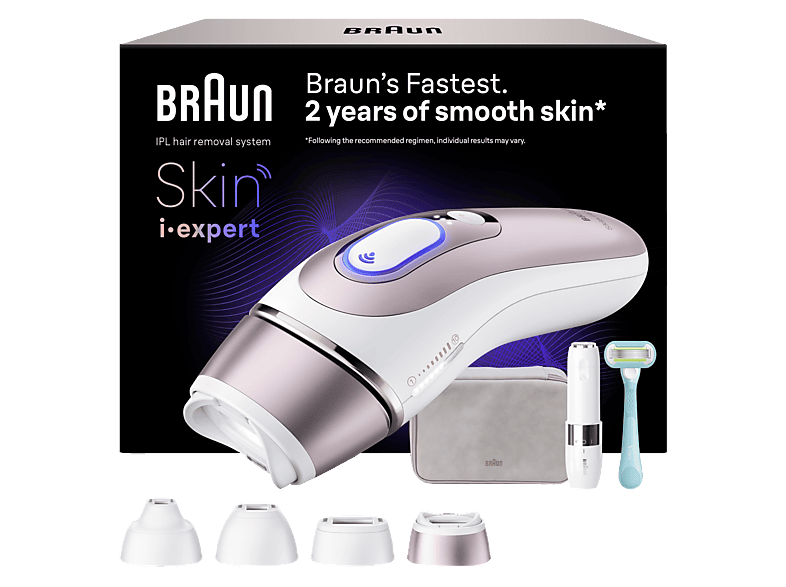 Braun Pl7432 IPL Skin i·Expert 4 Başlıklı Evde Lazerle Tüy Alma, Mini Alma Makinesi