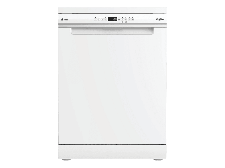 Lavavajillas - Whirlpool W8F HP51W, 15 servicios, 10 programas, 60 cm, MaxiSpace Tub, PowerClean Pro, Tecnología 6th Sense, Blanco