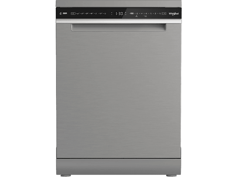 Lavavajillas - Whirlpool W8F HS61X, 15 servicios, 8 programas, 60 cm, MaxiSpace Tub, SpaceClean Rack, Tecnología 6th Sense, Inox