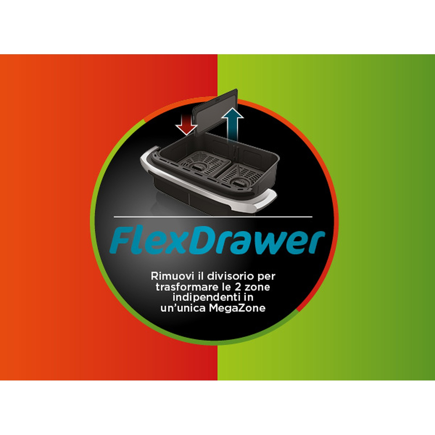 FlexDrawer: Divisore per trasformare 2 zone in un'unica MegaZone.