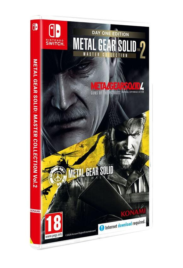 Nintendo Switch Hülle: Metal Gear Solid Master Collection Vol. 2 mit Charakteren.