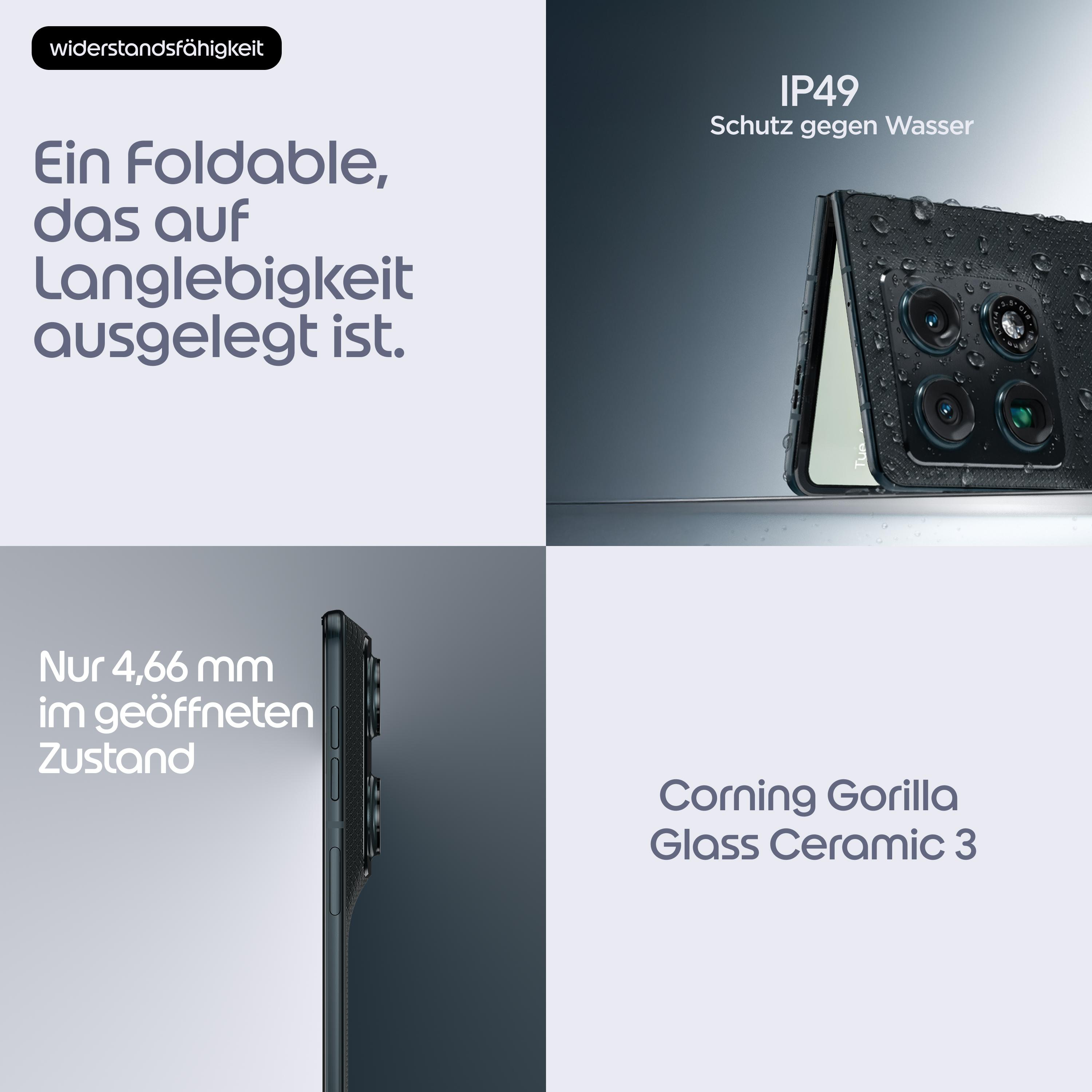 Ein faltbares Handy mit Wasserschutz und Gorilla Glass Ceramic 3.