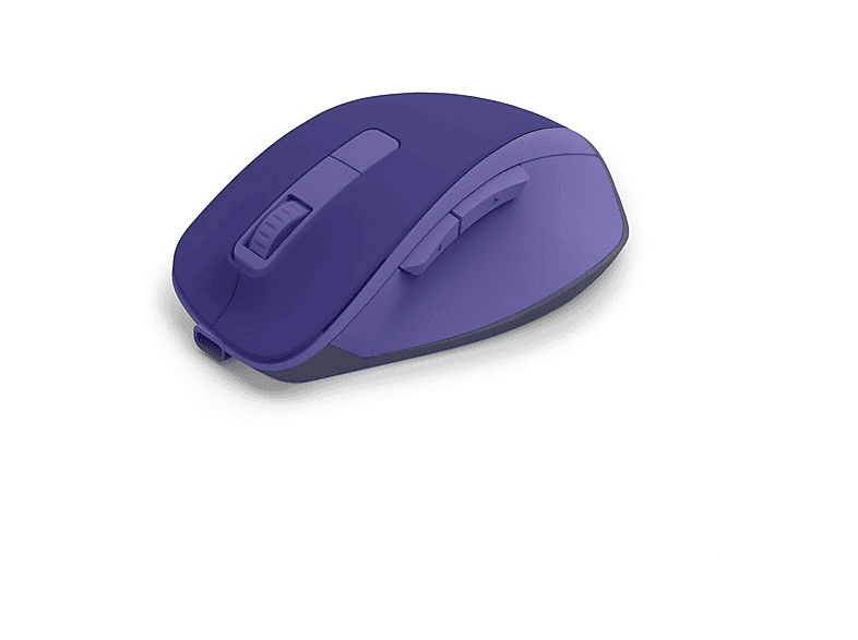 HAMA WM-500, kabellose Maus, ergonomisch, optisch, 6 Tasten, ohne Klickgeräusch, Blau — Foto 2 von 5