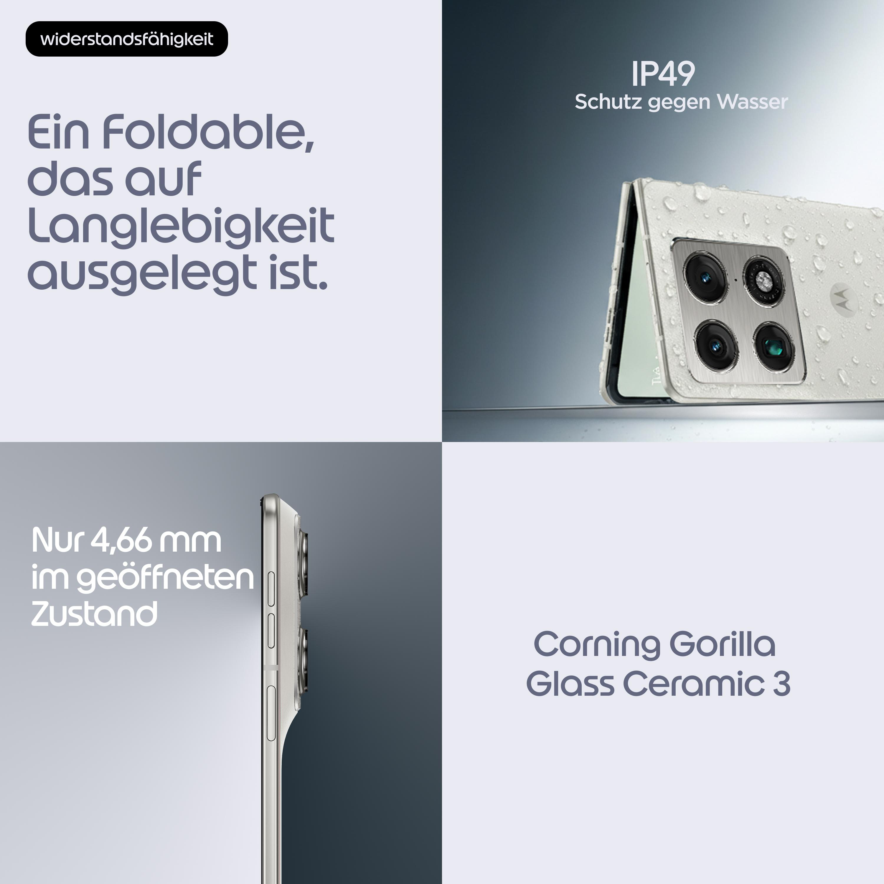 Ein faltbares Handy mit Wasserschutz und Corning Gorilla Glass Ceramic 3.