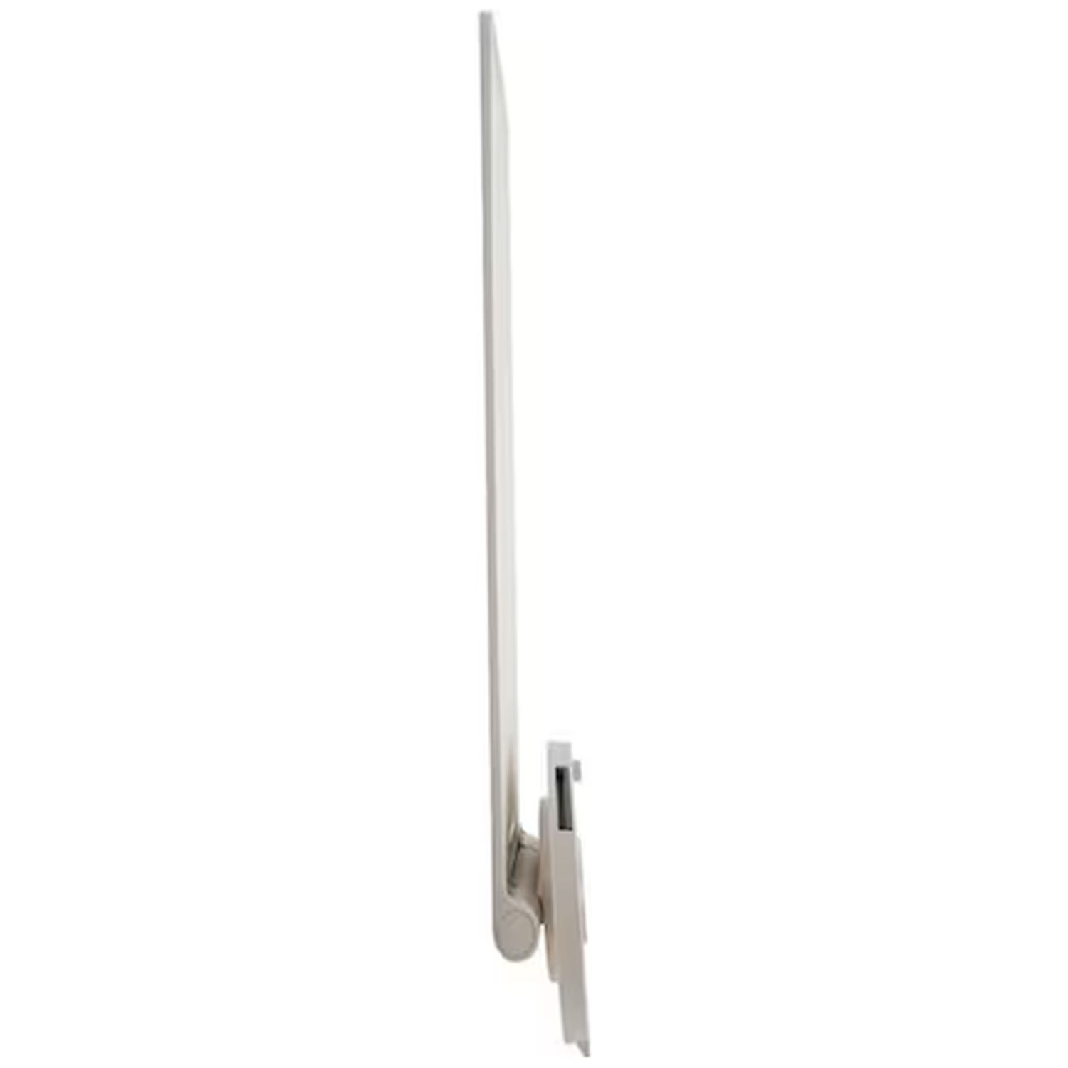 A slim, white, rectangular object mounted on one side.