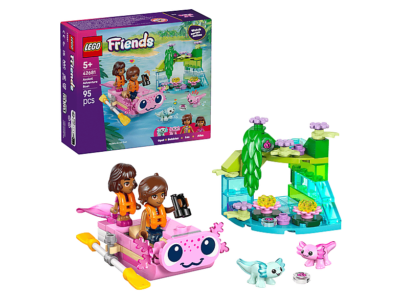 Klocki LEGO Friends Przygoda na aksolotlowej łodzi 42681