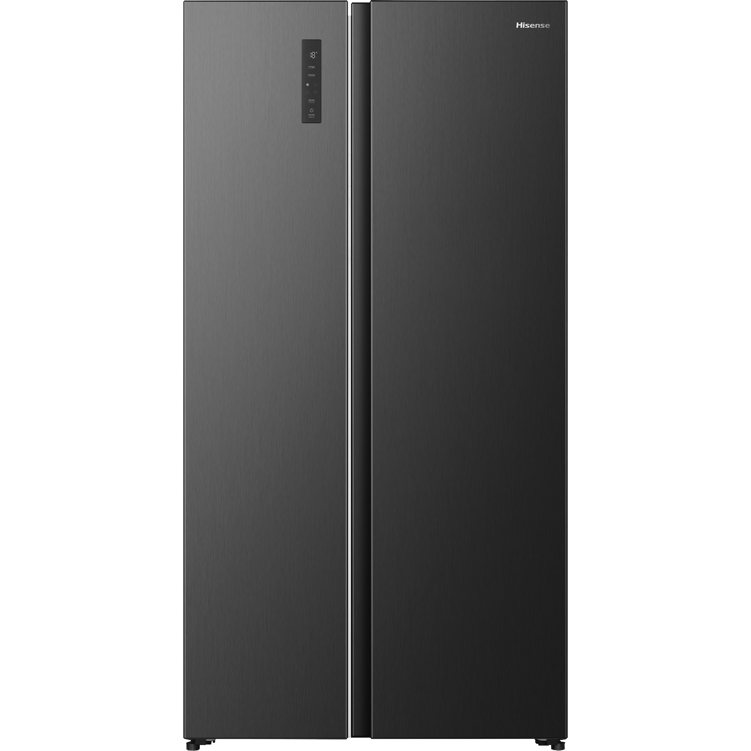 HISENSE RS3P558NEFD - Amerikaanse koelkast - breedte 91.1 cm - hoogte 178.6 cm - inhoud 544 l - NoFrost Koel-vriescombinatie Black steel look afbeelding