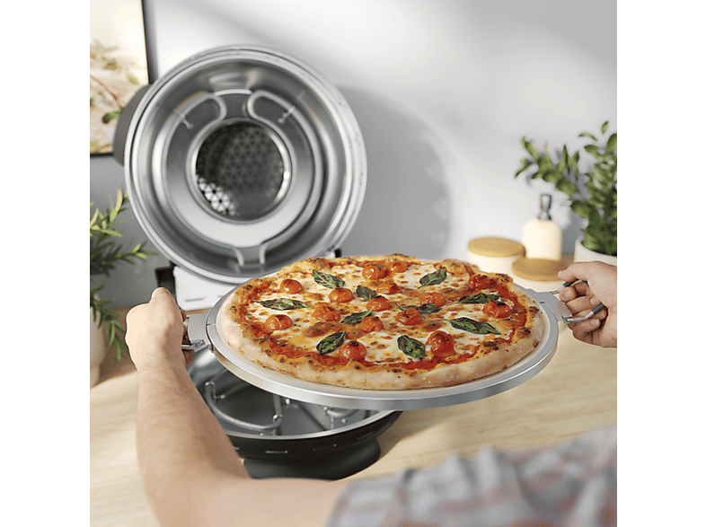 Kenwood KPO10.000BK My Pizzeria Pizzaofen mit Sichtfenster (5 Temperaturstufen, bis 400°C, Ø 30 cm) — Foto 2 von 5