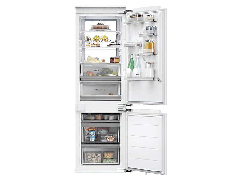HAIER HBW7518CF ID Titanium Series 6 Einbaukühlgefrierkombination (268 l, C, 1772 mm hoch, Weiß)