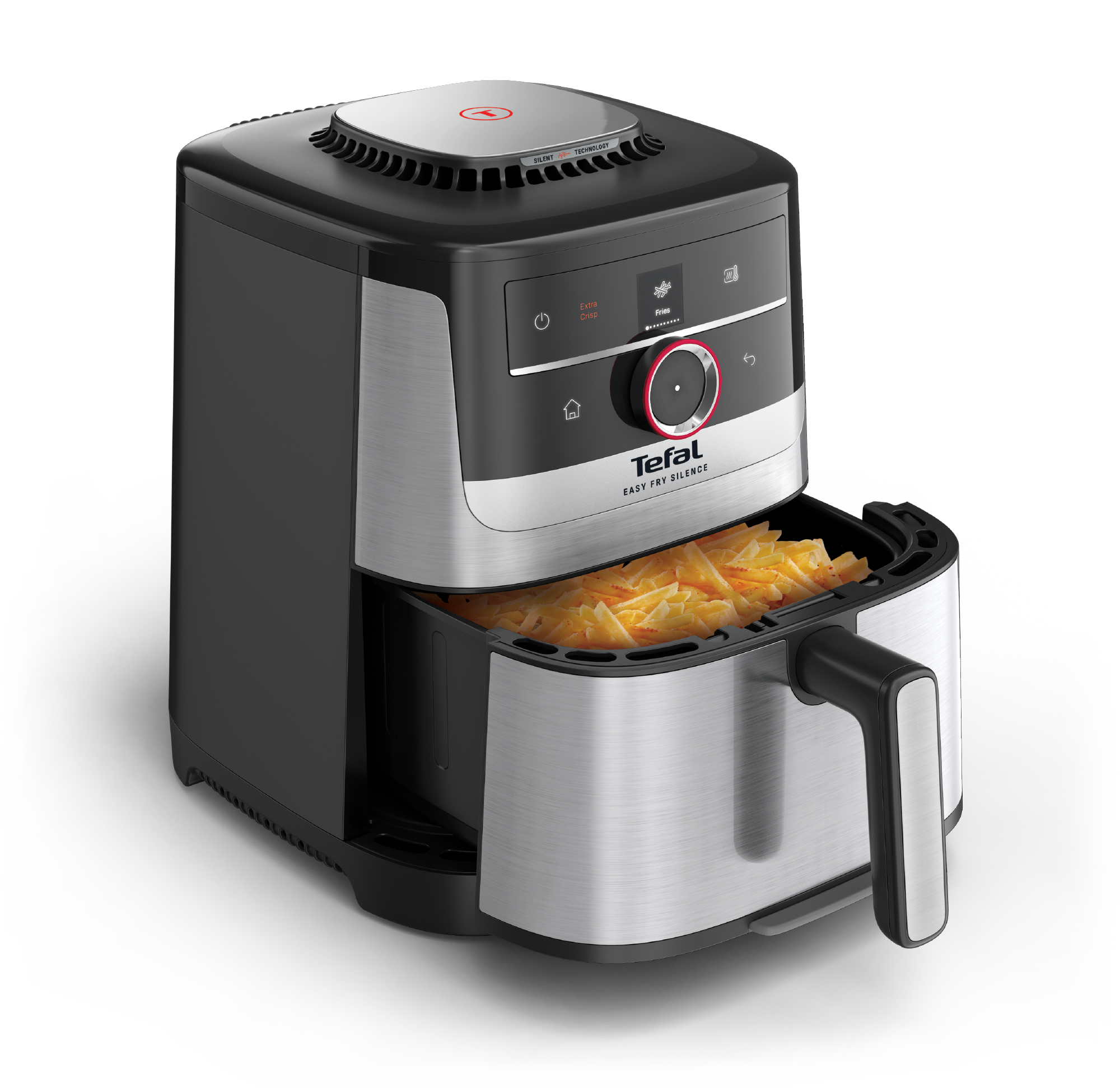 TEFAL EY572DE1 Easy Fry Smart & Silence 5 L Stainless steel Forrólevegős sütő