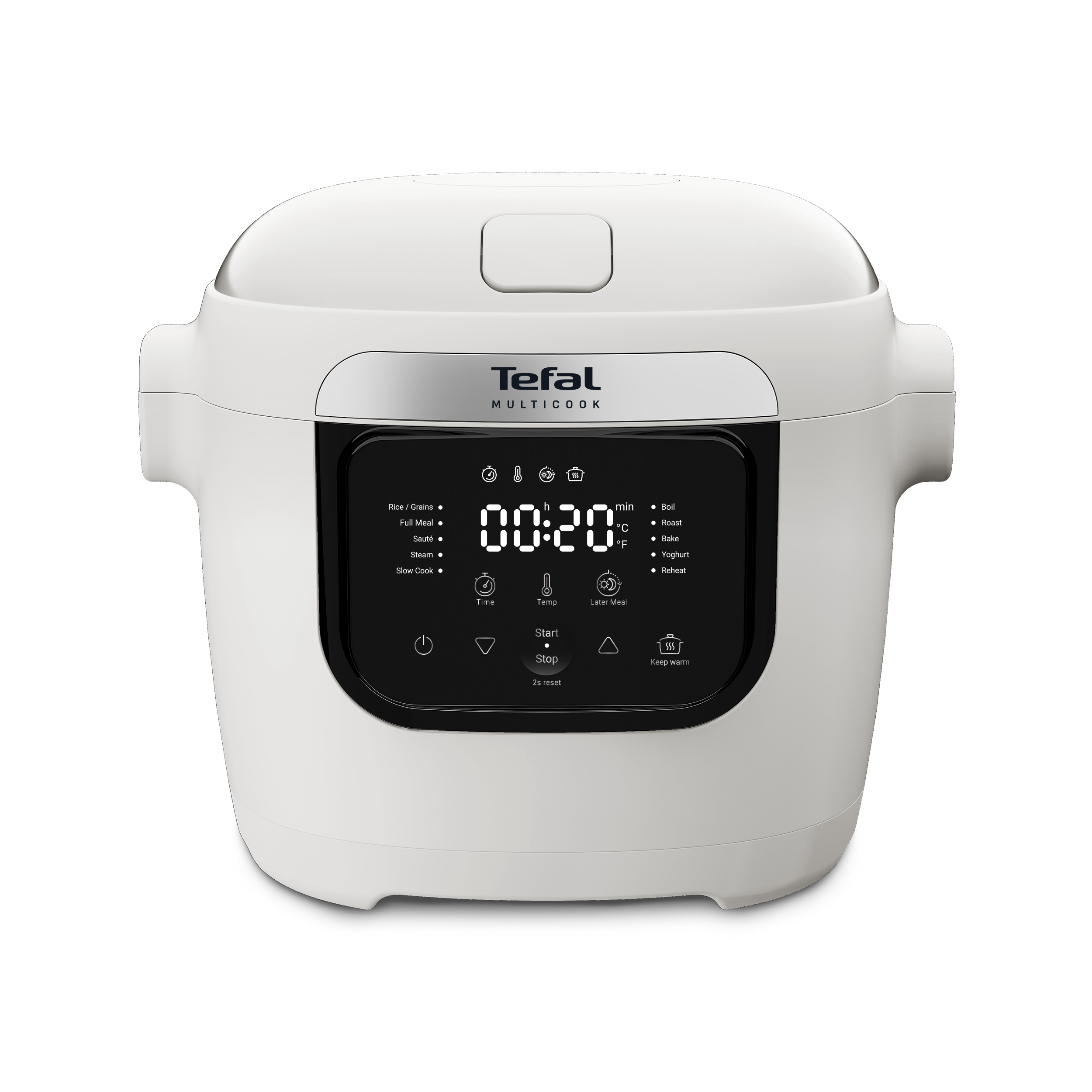 Fehr Tefal Multicook elektromos fz, digitlis kijelzn 00:20 ltszik.