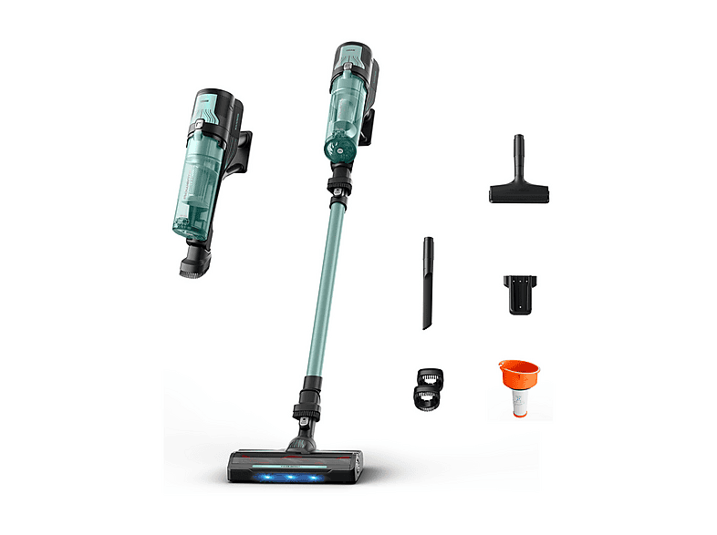 SCOPA ELETTRICA ROWENTA X-FORCE 8.80 RH1833, Potenza Max 250 W, Autonomia fino a 45 min, Contenitore polvere 0,44 l, AQUAPRASE