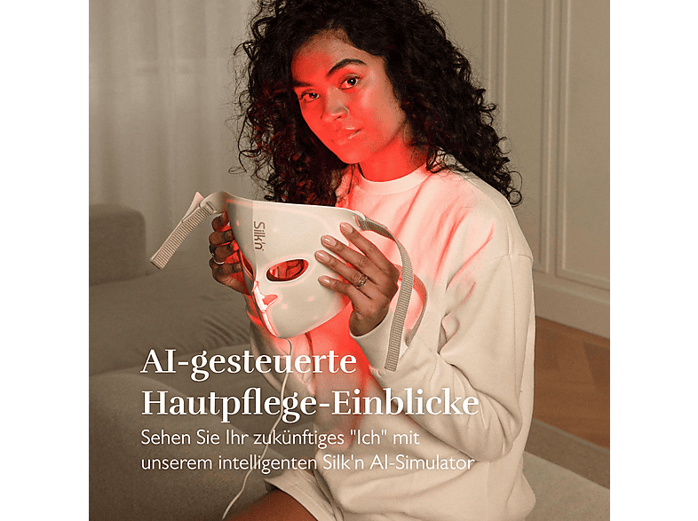 Silk'n FLME1PE1001 LED EMS Face Mask (KI-integriert Hautverbesserung mit LED und Muskelstimulation); LED Gesichtsmaske — Foto 3 von 5