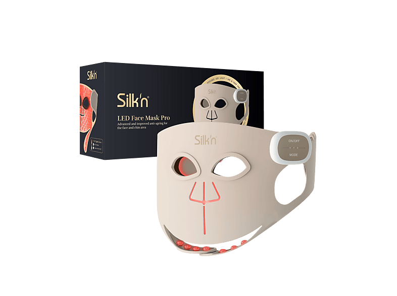 Silk'n FLMP1PE1001 LED Face Mask Pro (Fortschrittliche LED-Technologie für langanhaltende Hautergebnisse); LED Gesichtsmaske