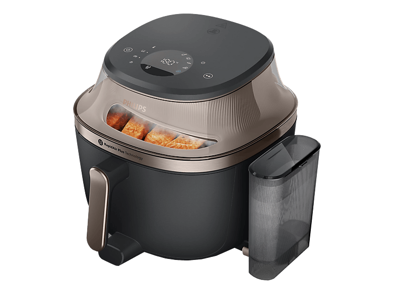 PHILIPS NA547/97 Heissluftfritteuse 7,2 l Schwarz / Gold