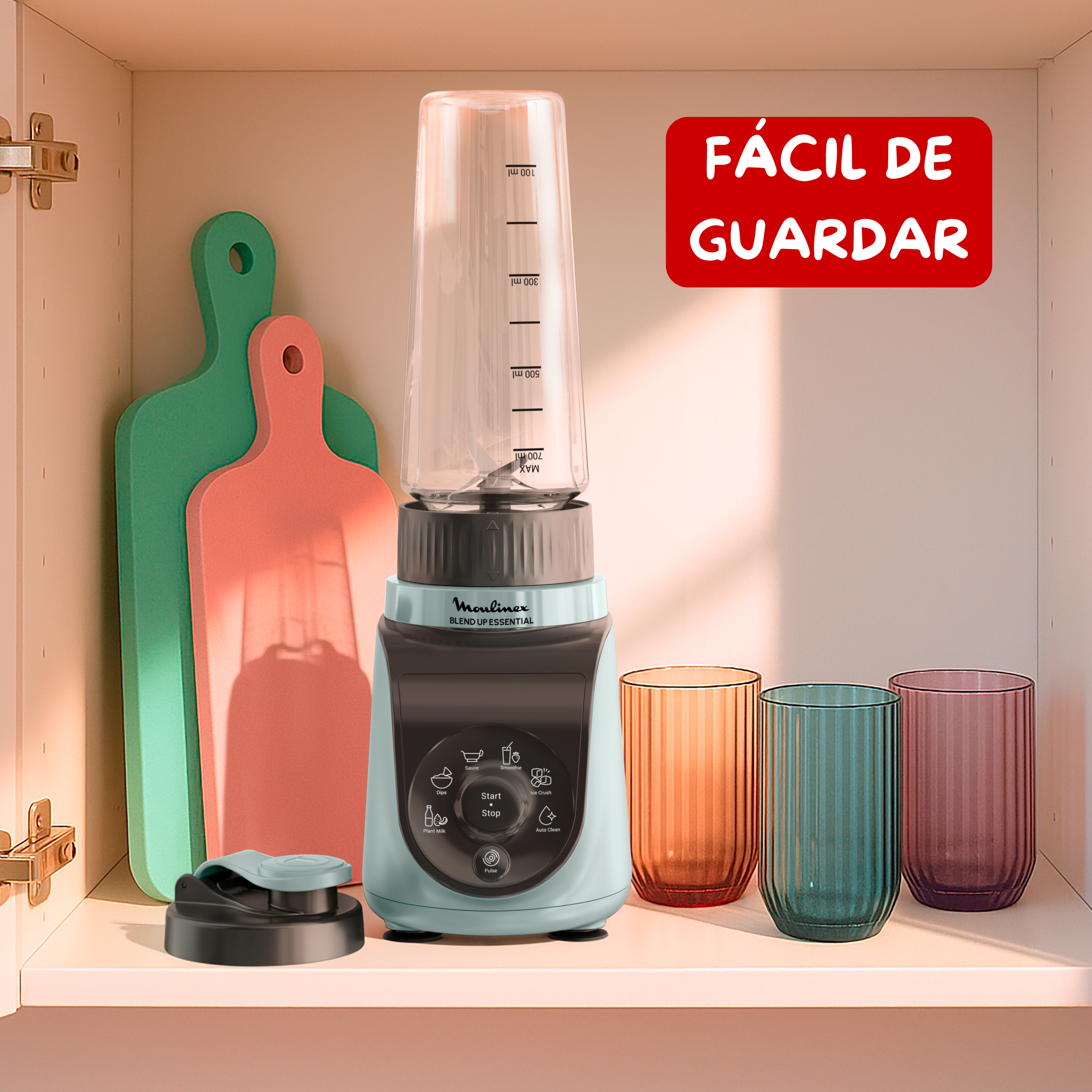 Fácil de guardar.