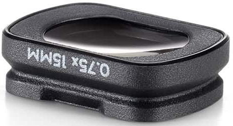 Fekete lencse toldalék 0,75x 15MM jelöléssel.