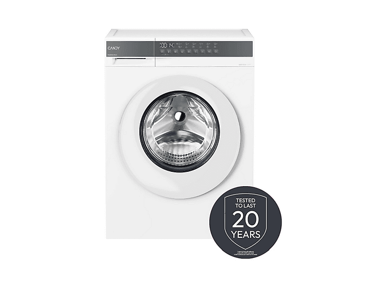 CANDY EWY 485SG6-S LAVASCIUGA, Caricamento frontale, capacità lavaggio 8 kg, asciugatura 5 12 programmi, Profondità 53,3 cm, Giri 1400 rpm, Bianco, Classe D