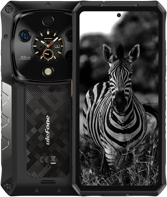 ULEFONE ARMOR 28 ULTRA 16/1TB GB DualSIM Fekete Kártyafüggetlen Okostelefon