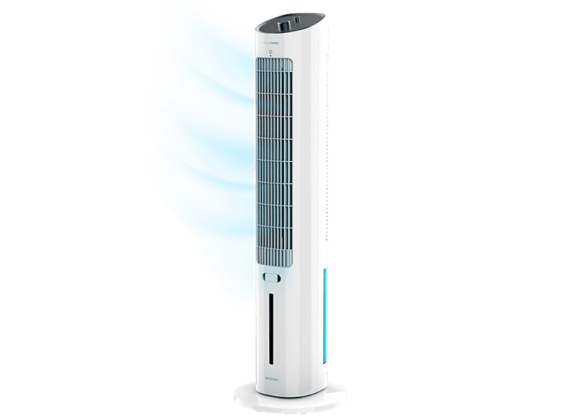 Climatizador evaporativo - Cecotec EnergySilence 2000 SkyCool, 60 W, 3 L, velocidades, 41", Oscilación 50º, Difusor de aromas, Blanco