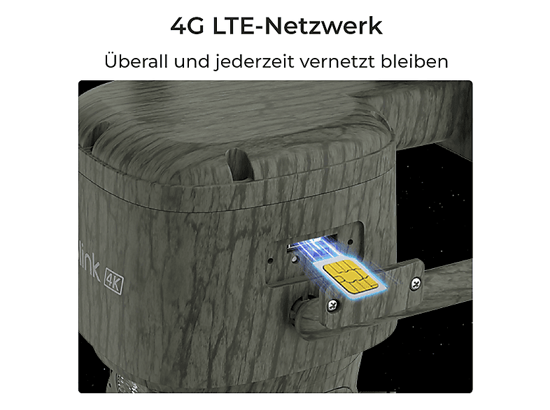 Reolink B4GTMXPT4K09SPC Trackmix Series G770-C, Überwachungskamera mit Solarpanel (Anzahl Kameras: 1, für Außen, Nachtsichtfunktion, Solar, rotierbar, HD, Camouflage) — Foto 2 von 5