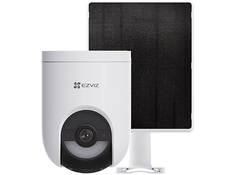Ezviz HB8 Lite 4G Kit Caméra Extérieure Intelligente 2K+ Pan-Tilt avec Panneau Solaire 5W