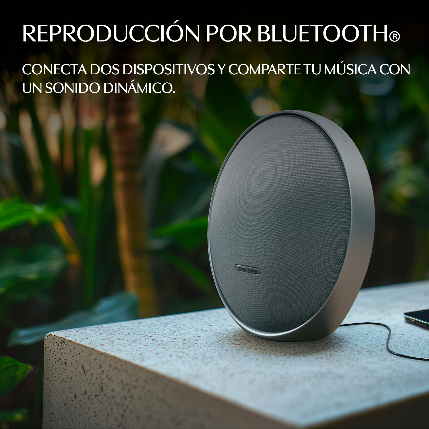 REPRODUCCIÓN POR BLUETOOTH®

CONECTA DOS DISPOSITIVOS Y COMPARTE TU MÚSICA CON UN SONIDO DINÁMICO