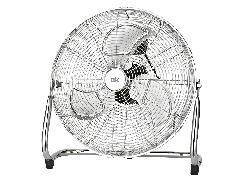 Ventilador industrial - ok. OFF 55326 M ES, 100 W, 3 Velocidades, Aspas aluminio,Cromado