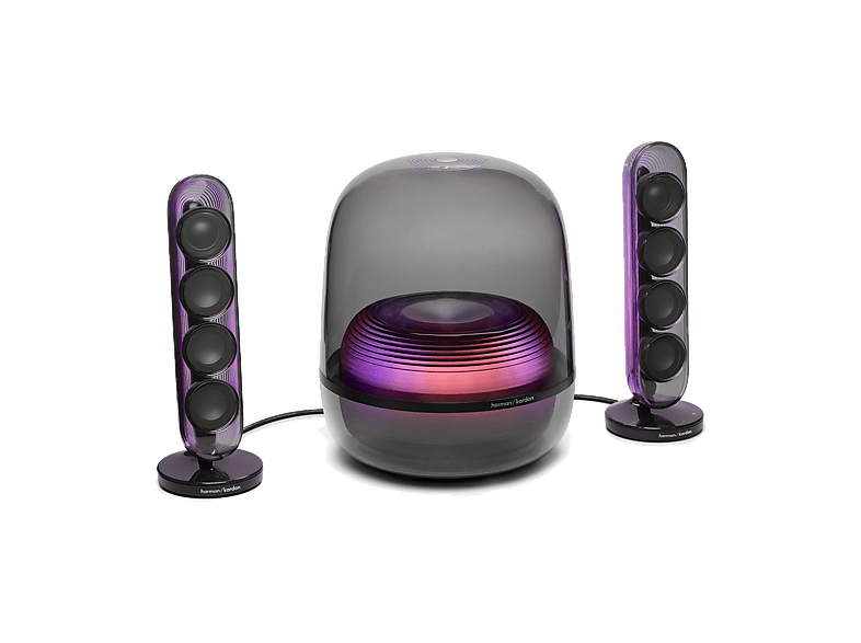 Altavoz bluetooth – Harman Kardon SoundSticks 5, 190W RMS, Bluetooth, Conectividad HDMI ARC, Negro