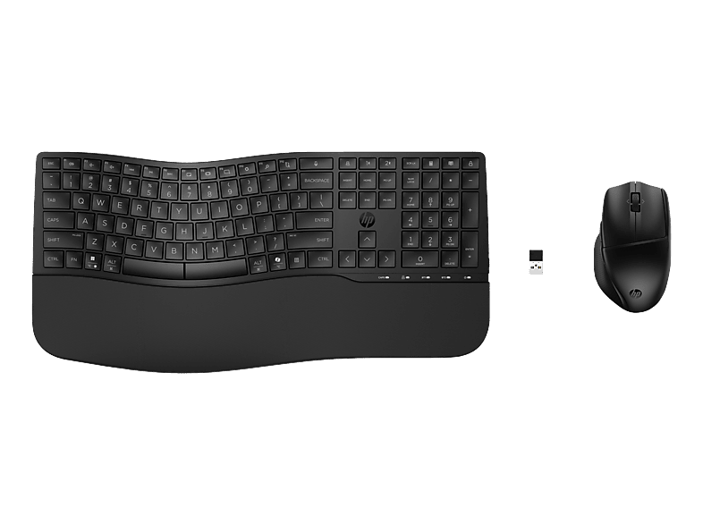 Pack Teclado + Ratón - HP Combo 680, Inalámbrico, Teclas programables, Multidispositivo, Bluetooth, Negro