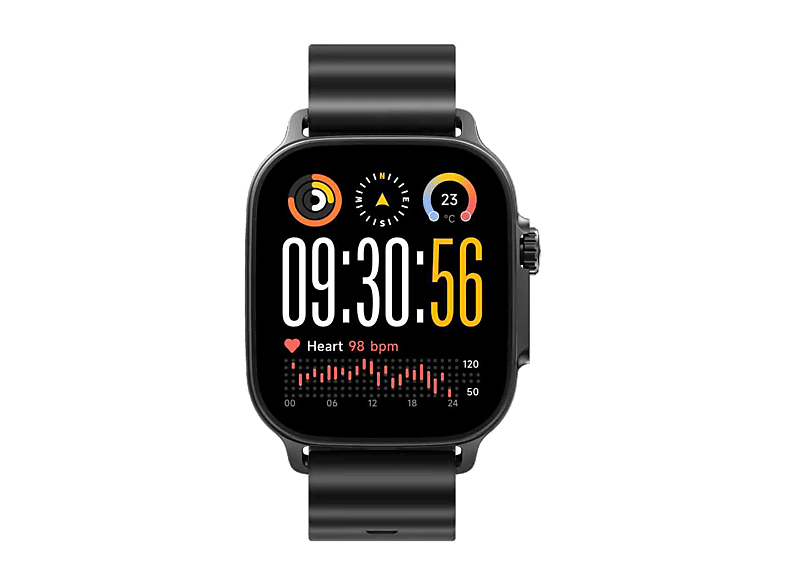 Smartwatch - realme Watch 5, AMOLED 1.97", Autonomía 14 días, NFC, GPS, IP68, Titanium Black