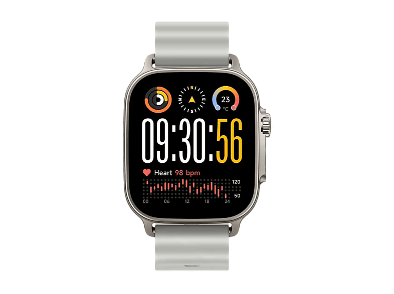 Smartwatch - realme Watch 5, AMOLED 1.97", Autonomía 14 días, NFC, GPS, IP68, Titanium Silver