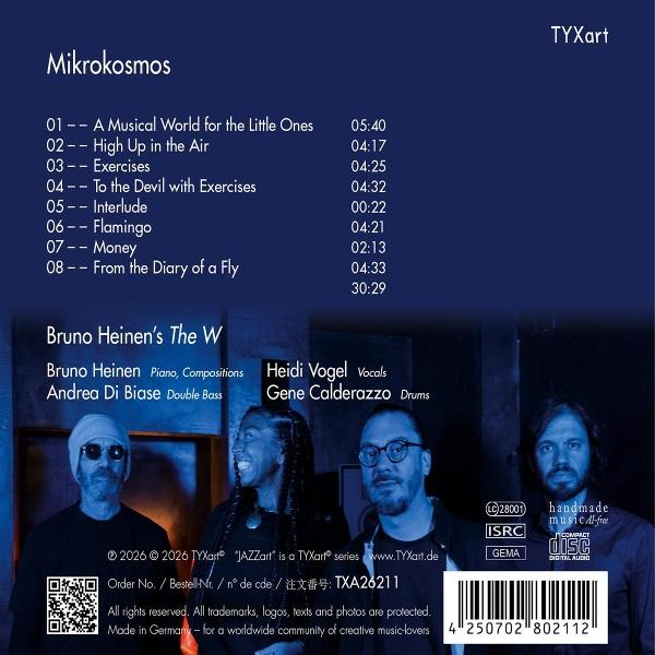 Albumcover mit Titelliste, Bandnamen und Foto der Musiker.