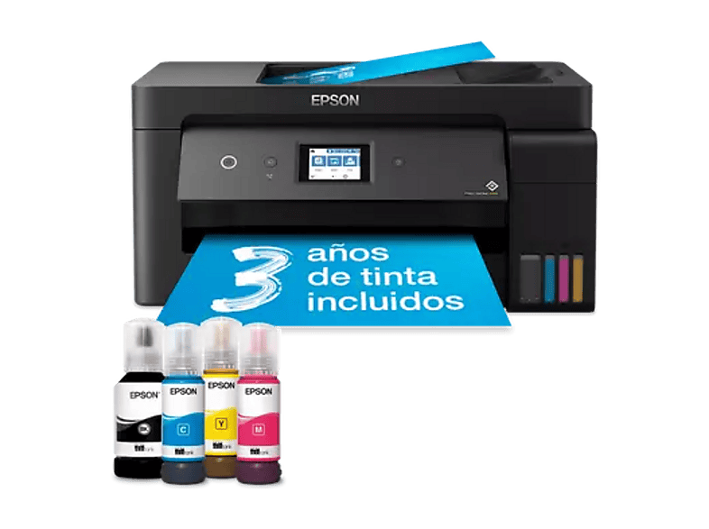 Impresora multifunción tinta - Epson Ecotank ET-15000, Impresión doble cara, Color, WiFi Direct, Fax, Negro