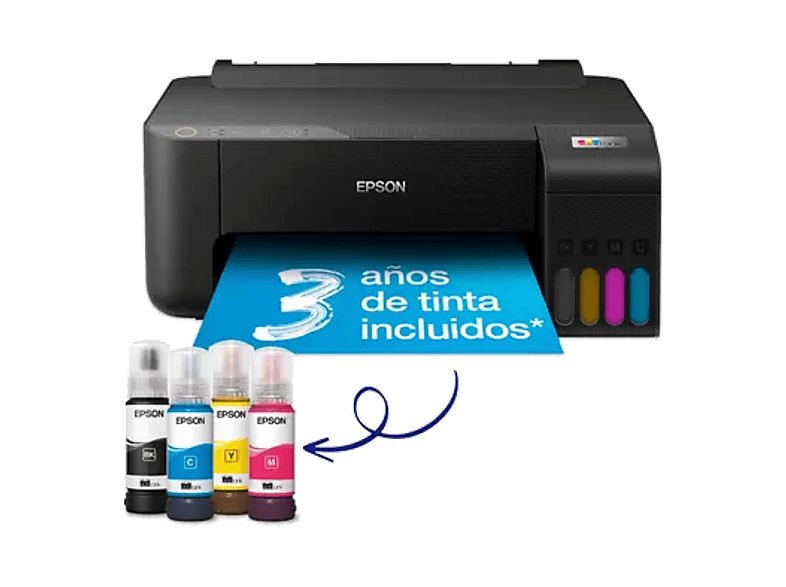 Impresora tinta - Epson EcoTank ET-1810, Color, WiFi, Tinta recargable