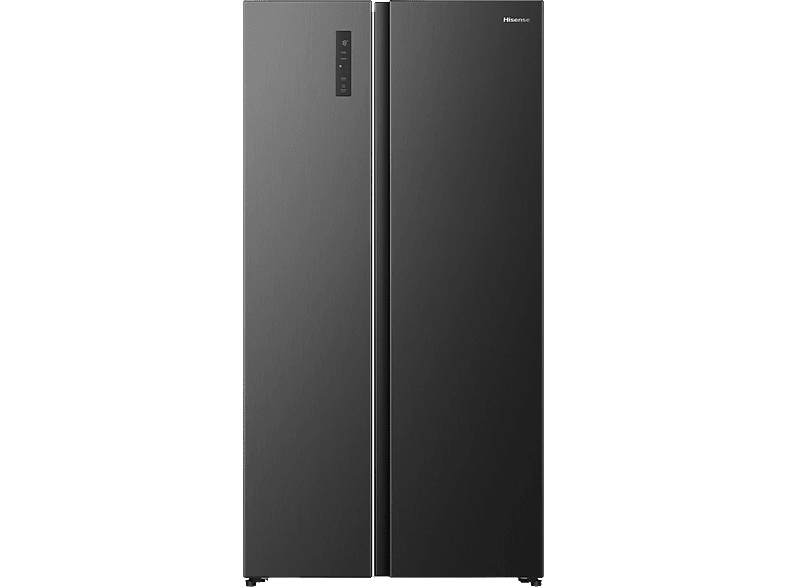 Hisense Rs3p558nefd - Amerikaanse Koelkast Breedte 91.1 Cm Hoogte 178.6 Inhoud 544 L Nofrost Koel-vriescombinatie Black Steel Look