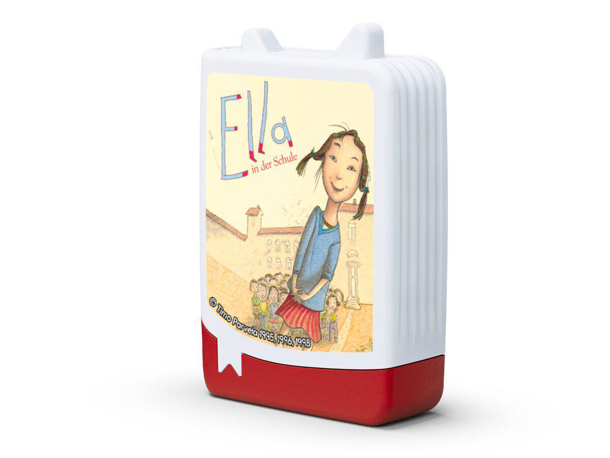Ein Buch mit dem Titel 'Ella in der Schule' und einer Illustration eines Mädchens.