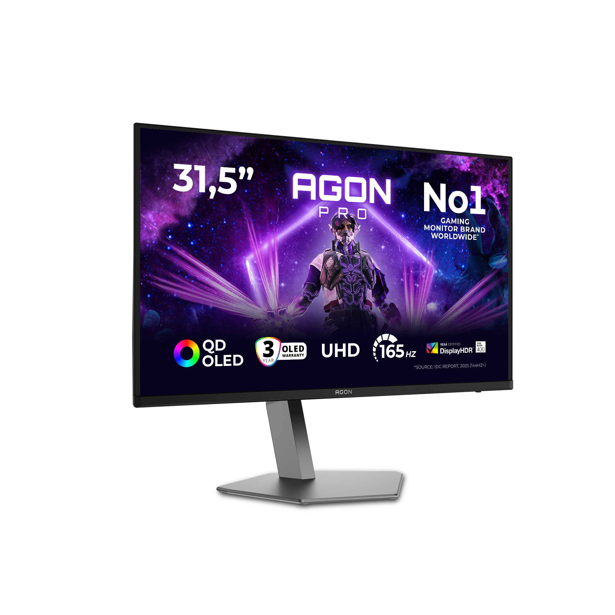 Un monitor gaming AGON de 31,5 pulgadas con QD-OLED, UHD y 165Hz.