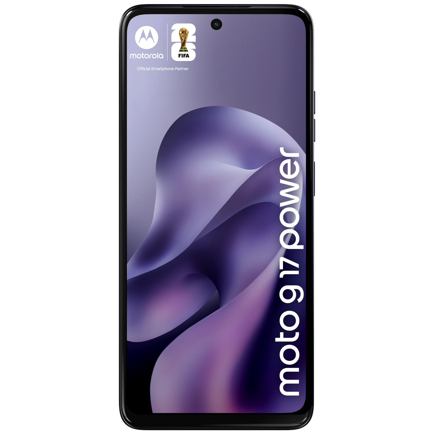 Motorola smartphone featuring the FIFA logo and "moto g 17 power" text.