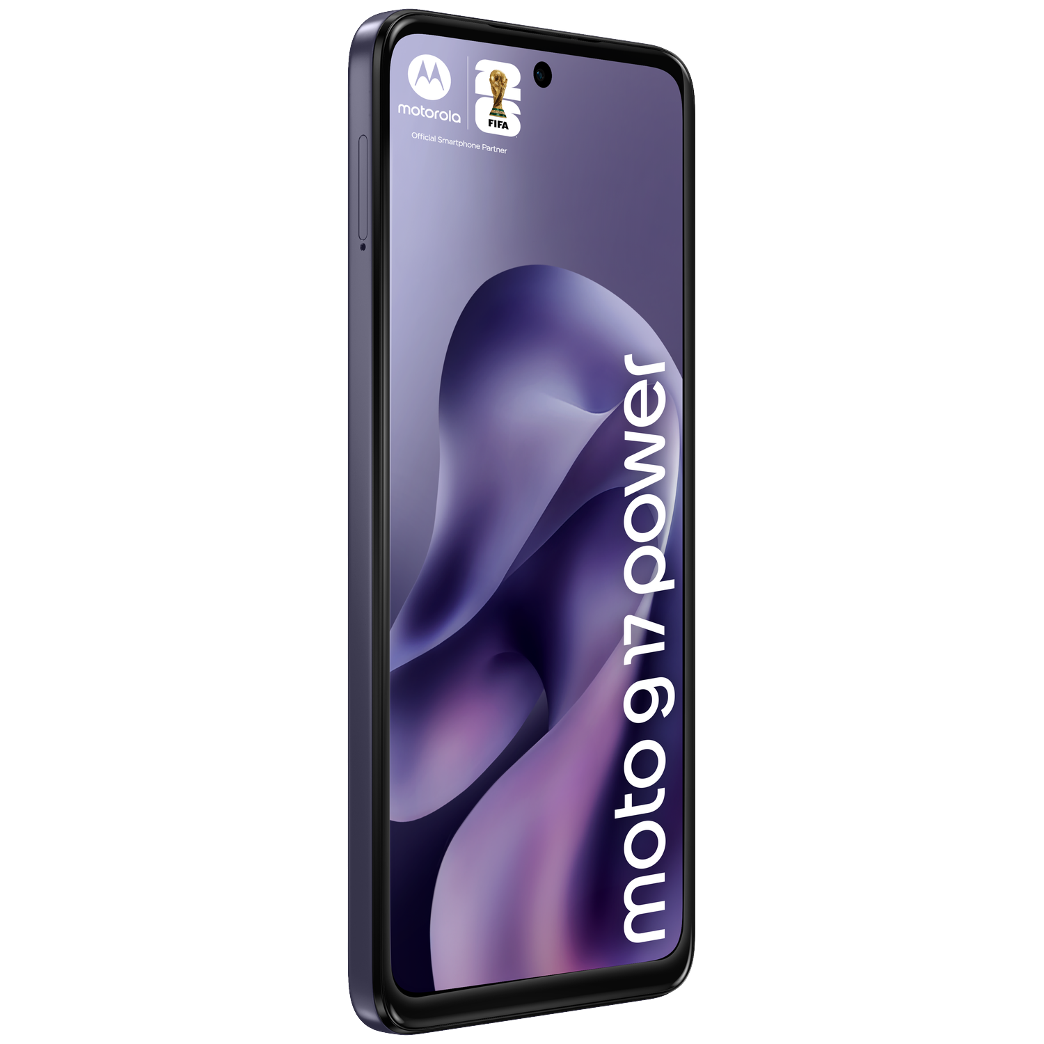 A dark Motorola phone with 'Moto G 17 Power' text on the screen.