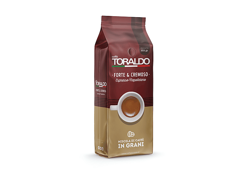 TORALDO Caffè in grani FORTE E CREMOSO IN GRANI, 1 kg