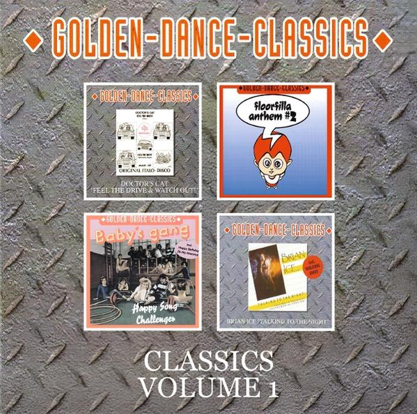 Albumcover mit vier kleineren Albumcovern und dem Titel 'Classics Volume 1'.