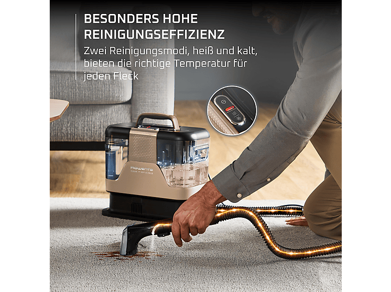 ROWENTA IN7021 Clean It Hot & Cold Fleckenreiniger, Netzbetrieb