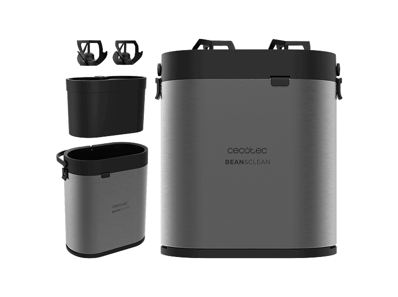 Limpiador de portafiltro - Cecotec Bean and Clean Pro, eléctrico portafiltros, 6 W, 2 raspadores, 1 cepillo, Gris Oscuro