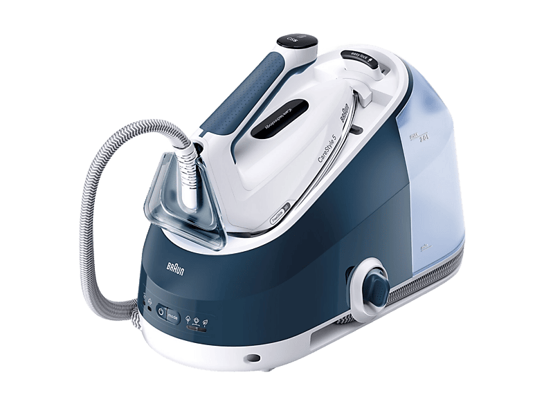 Braun CareStyle 5 IS5245BL, 2400 W, Golpe vapor 480 g/min, 7 bar, Suela Eloxal, Ergonómico, Azul