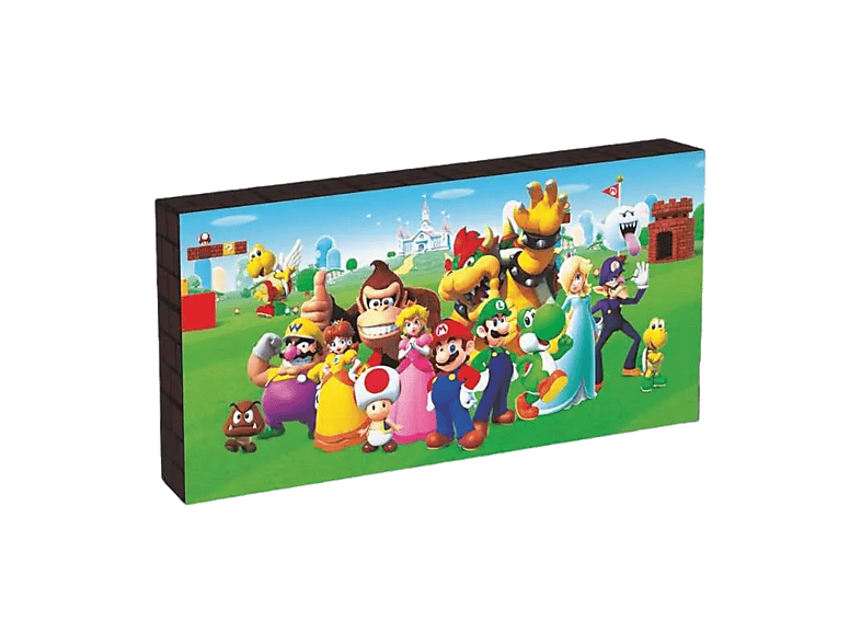 Lámpara - Sherwood Super Mario, Con luz LED, 15x30 cm, Funciona con 2 pilas AA