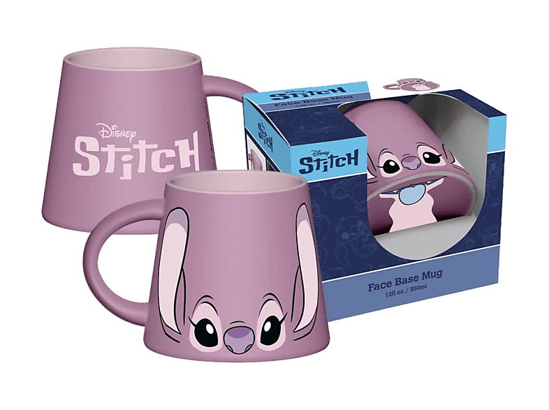 Taza - Sherwood Lilo & Stitch, 350 ml, cónica, Decoración en la base con imagen de Angel