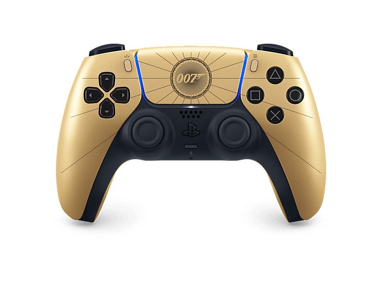 Mando PS5 - Sony DualSense®: Edición Limitada 007 First Light™, Compatible con Mac, PC y smartphones, Inalámbrica, Retroalimentación háptica, Dorado